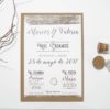 invitacion de boda vintage
